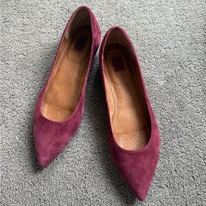Frye Sienna Plum Suede flats